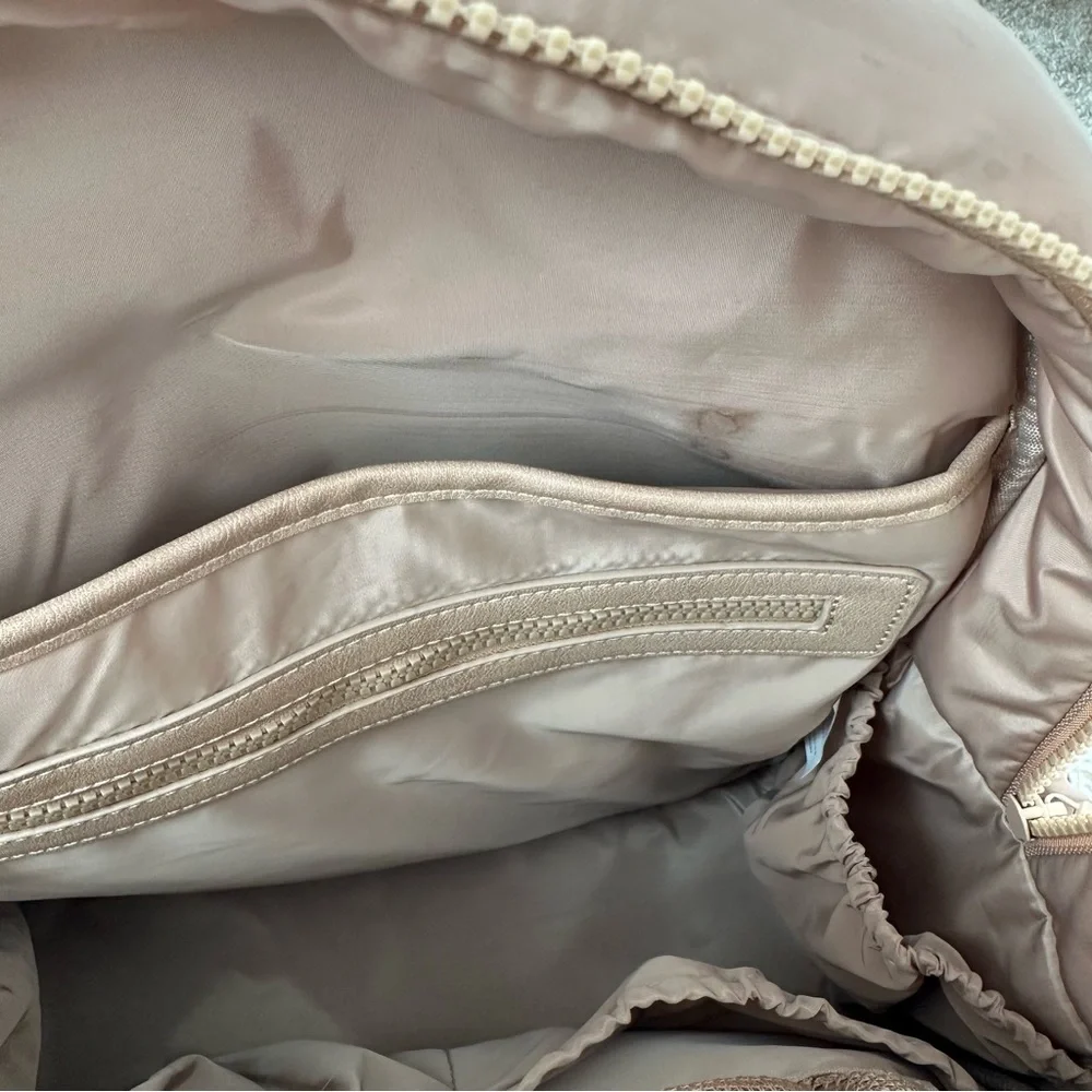 The Nylon Diaper Pack in Beige by Fawn Design - Beige